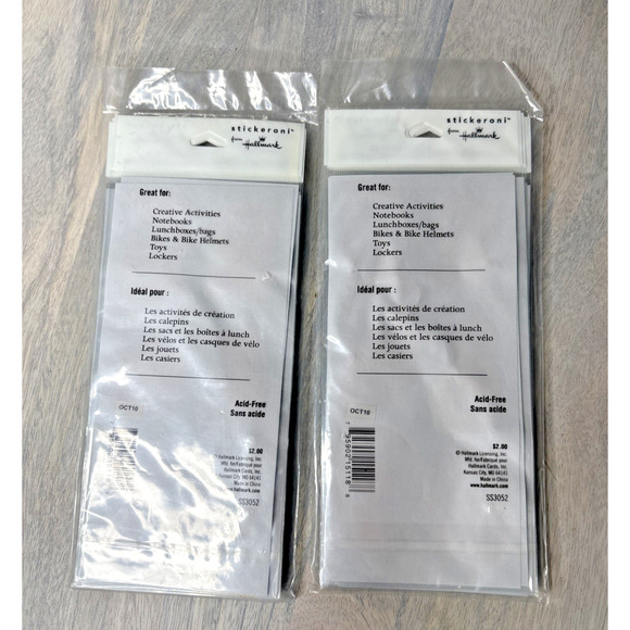 Hallmark Glitter & Gems Anime Kittens Stickers Sealed Vintage 90s Cute Cat Sheet - Picture 2 of 3